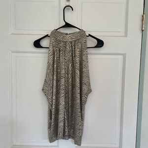 Silver Zebra Halter Top Anthropologie